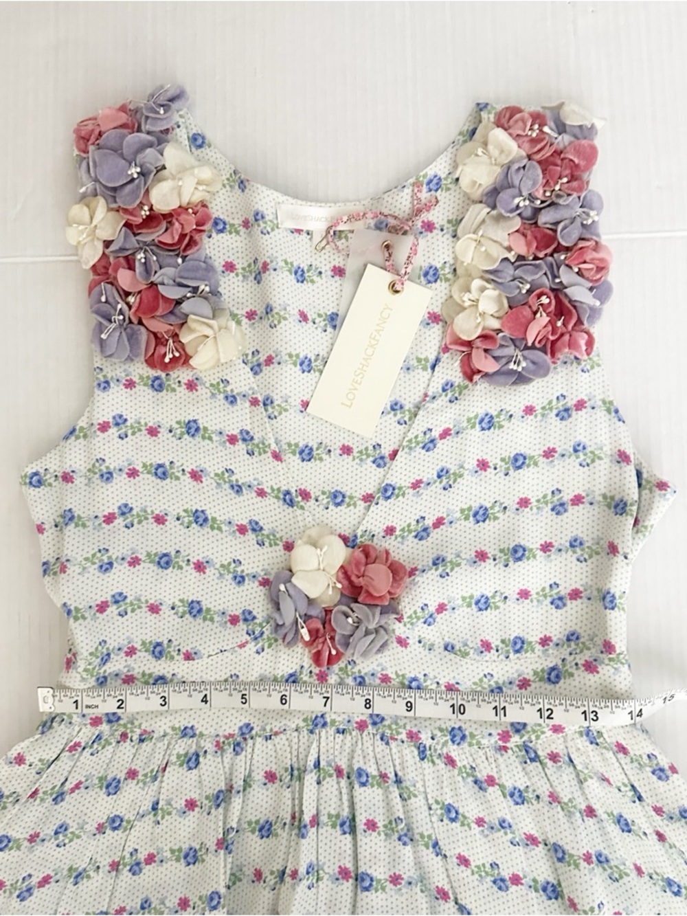 Loveshackfancy Womens Dresses | Shayna Mini Dress Lilac Crema Size 2 - Picture 14 of 14